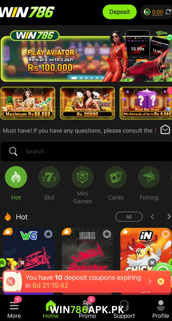 win786 game interface