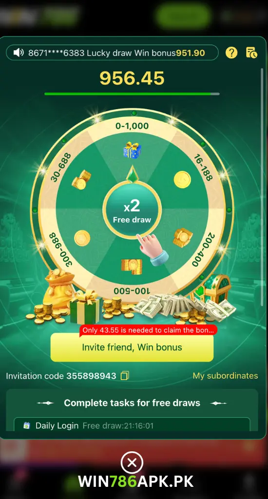win786 wheel spin