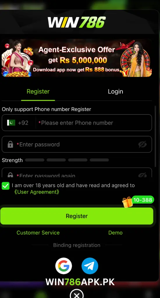 win786 register